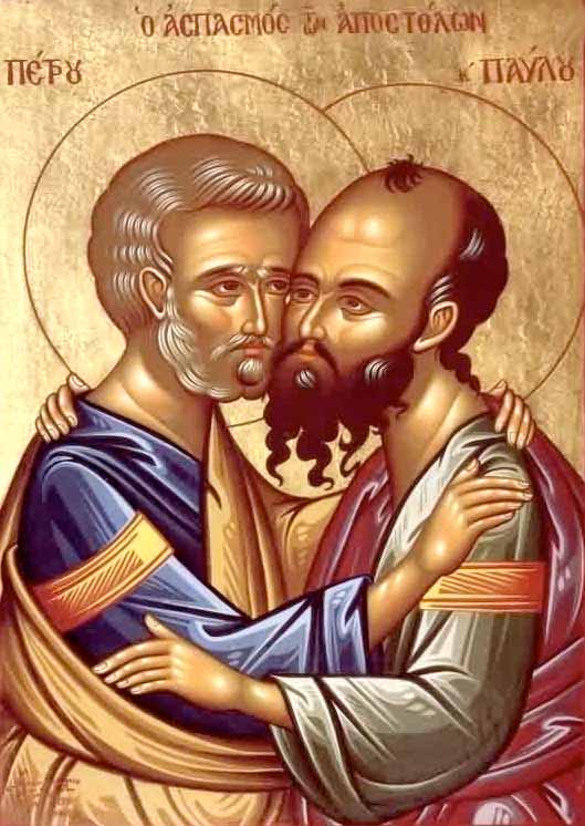 Pierre et Paul dans images sacrée