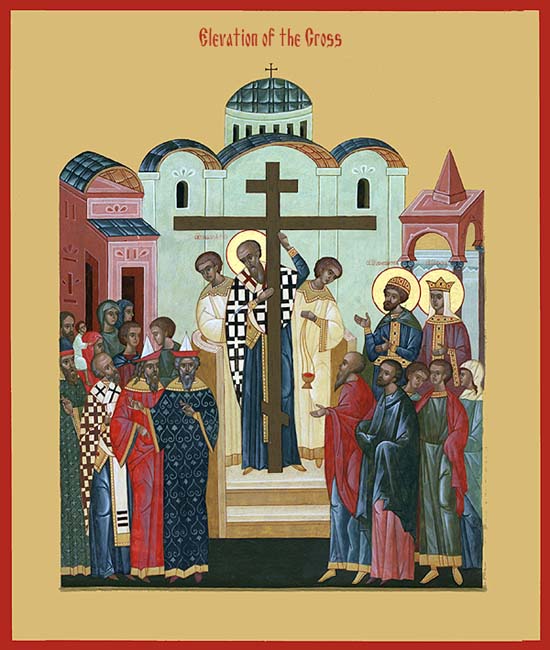 Elavation of the Cross dans images sacrée