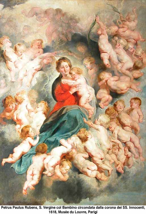 Marie et les Saints Innocents martyr dans images sacrée