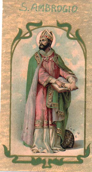 Sant'Ambrogio dans images sacrée