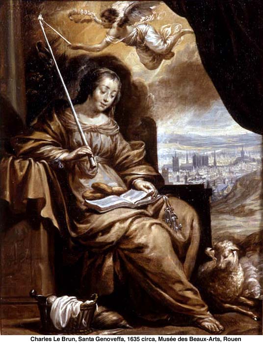 Charles Le Brun: Sainte-Geneviève (ca 1635), Musée des Beaux-Arts i Rouen