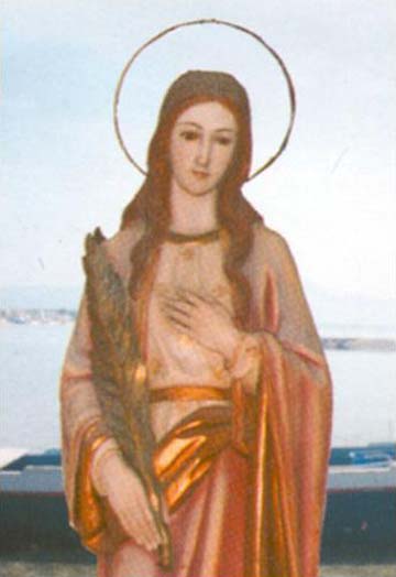 Den hellige Albina av Caesarea ( -250)