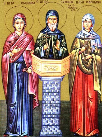 Saint Simeon Stylite dans images sacrée